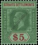 Známka Straits Settlements Katalogové číslo: 187/a