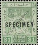 Známka Kelantan Katalogové číslo: 9/a