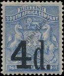 Známka Britská Jihoafrická společnost Katalogové číslo: 14