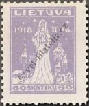 Známka Litva Katalogové číslo: 71