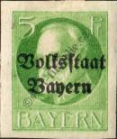 Stamp Bavaria Catalog number: 117/B
