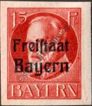 Stamp Bavaria Catalog number: 156/B
