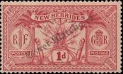 Stamp New hebrides Catalog number: 74