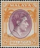 Stamp Malacca Catalog number: 16