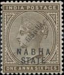 Stamp Nabha Catalog number: 15/a