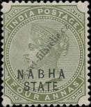 Stamp Nabha Catalog number: 18/a