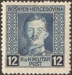 Stamp Austro-Hungarian rule in Bosnia and Herzegovina Catalog number: 128/A